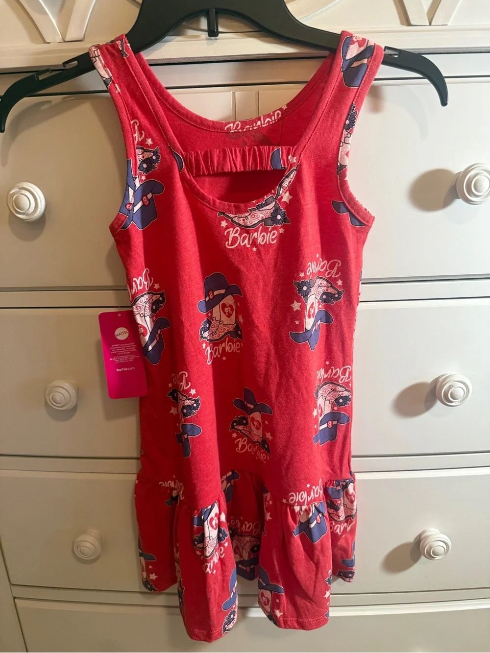 Barbie Girls tank printed dropwaist dress w/ a western boot pattern Sz 6/6X
NWT - Picture 3 of 3